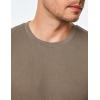 imageJMIERR Mens TShirt Short Sleeve Muscle Textured Knit Crewneck Slim T Shirt Gym Workout Athletic Tee ShirtsA Light French Beige