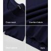 imageJMIERR Mens TShirt Short Sleeve Muscle Textured Knit Crewneck Slim T Shirt Gym Workout Athletic Tee ShirtsA Navy Blue
