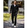 imageJMIERR Mens Track Suits 2 Piece Full Zip Sports Outfits Set Sweatshirt and Joggers SweatpantsBlack