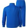 imageJMIERR Mens Track Suits 2 Piece Full Zip Sports Outfits Set Sweatshirt and Joggers SweatpantsBlue
