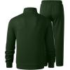 imageJMIERR Mens Track Suits 2 Piece Full Zip Sports Outfits Set Sweatshirt and Joggers SweatpantsGreen