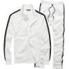 imageJMIERR Mens Track Suits 2 Piece Full Zip Sports Outfits Set Sweatshirt and Joggers SweatpantsWhite