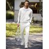 imageJMIERR Mens Track Suits 2 Piece Full Zip Sports Outfits Set Sweatshirt and Joggers SweatpantsWhite