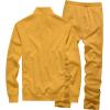 imageJMIERR Mens Track Suits 2 Piece Full Zip Sports Outfits Set Sweatshirt and Joggers SweatpantsYellow