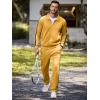 imageJMIERR Mens Track Suits 2 Piece Full Zip Sports Outfits Set Sweatshirt and Joggers SweatpantsYellow