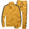 imageJMIERR Mens Track Suits 2 Piece Full Zip Sports Outfits Set Sweatshirt and Joggers SweatpantsYellow