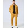 imageJMIERR Mens Track Suits 2 Piece Full Zip Sports Outfits Set Sweatshirt and Joggers SweatpantsYellow