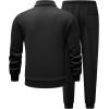 imageJMIERR Mens Track Suits 2 Piece Outfits Quarter Zipper Polo Shirt Tracksuit ampamp Joggers Sweatpants Sweatsuit Sets
