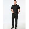 imageJMIERR Mens Waffle Polo Shirts Summer Casual Short Sleeve TShirt Button Up Solid Color Henley ShirtsBlack