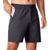 imageJMIERR Mens Athletic Shorts Knit 4 Way Stretch Short with Zipper Pockets Running Workout Sports Gym Lightweight 7quot ShortsDark Grey