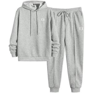 imageJMIERR Mens 2 Piece Outfits Hoodie Sweatshirt Tracksuit ampamp Joggers Sweatpants Sweatsuit SetA Grey