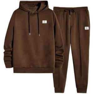 imageJMIERR Mens 2 Piece Outfits Hoodie Sweatshirt Tracksuit ampamp Joggers Sweatpants Sweatsuit SetCoffee