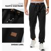 imageJMIERR Mens Tapered Sweatpants with Zip Pockets Drawstring Waist for Athletic Joggers Track Pants Gym Running WorkoutBlack