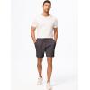 imageJMIERR Mens Casual 7quot Shorts Cotton Elastic Waist Drawstring Summer Texture Stretch Beach Shorts with PocketsBrown Grey