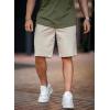 imageJMIERR Mens Casual Shorts  Cotton Drawstring Summer Beach Stretch Twill Chino Golf ShortsZ 2 Pack  Dark Grey  Light Grey