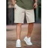 imageJMIERR Mens Casual Shorts  Cotton Drawstring Summer Beach Stretch Twill Chino Golf ShortsZ 2 Pack  Dark Grey  Light Grey