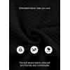 imageJMIERR Mens Casual Wool Blend Long Sleeve Shawl Collar Buttons Down Cable Knit Cardigan Sweater1 Black