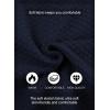 imageJMIERR Mens Casual Wool Blend Long Sleeve Shawl Collar Buttons Down Cable Knit Cardigan Sweater3 Blue