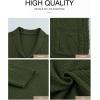 imageJMIERR Mens Casual Wool Blend Long Sleeve Shawl Collar Buttons Down Cable Knit Cardigan Sweater4 Green