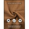 imageJMIERR Mens Casual Wool Blend Long Sleeve Shawl Collar Buttons Down Cable Knit Cardigan SweaterA Brown