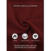 imageJMIERR Mens Casual Wool Blend Long Sleeve Shawl Collar Buttons Down Cable Knit Cardigan SweaterC Red