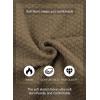 imageJMIERR Mens Casual Wool Blend Long Sleeve Shawl Collar Buttons Down Cable Knit Cardigan SweaterD Brown
