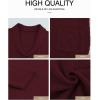 imageJMIERR Mens Casual Wool Blend Long Sleeve Shawl Collar Buttons Down Cable Knit Cardigan SweaterD Red