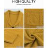 imageJMIERR Mens Casual Wool Blend Long Sleeve Shawl Collar Buttons Down Cable Knit Cardigan SweaterD Yellow