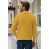imageJMIERR Mens Casual Wool Blend Long Sleeve Shawl Collar Buttons Down Cable Knit Cardigan SweaterD Yellow
