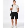 imageJMIERR Mens Chino Shorts Casual Summer 9quot Inch Stretch MoistureWicking Golf Dress Short with Zipper Pocket9 Black