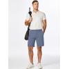 imageJMIERR Mens Chino Shorts Casual Summer 9quot Inch Stretch MoistureWicking Golf Dress Short with Zipper Pocket9 Blue