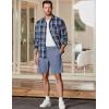 imageJMIERR Mens Chino Shorts Casual Summer 9quot Inch Stretch MoistureWicking Golf Dress Short with Zipper Pocket9 Blue
