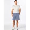 imageJMIERR Mens Chino Shorts Casual Summer 9quot Inch Stretch MoistureWicking Golf Dress Short with Zipper Pocket9 Blue
