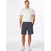 imageJMIERR Mens Chino Shorts Casual Summer 9quot Inch Stretch MoistureWicking Golf Dress Short with Zipper Pocket9 Carbon Grey