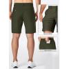 imageJMIERR Mens Chino Shorts Casual Summer 9quot Inch Stretch MoistureWicking Golf Dress Short with Zipper Pocket9 Dark Green