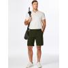 imageJMIERR Mens Chino Shorts Casual Summer 9quot Inch Stretch MoistureWicking Golf Dress Short with Zipper Pocket9 Dark Green