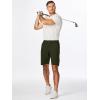 imageJMIERR Mens Chino Shorts Casual Summer 9quot Inch Stretch MoistureWicking Golf Dress Short with Zipper Pocket9 Dark Green