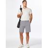 imageJMIERR Mens Chino Shorts Casual Summer 9quot Inch Stretch MoistureWicking Golf Dress Short with Zipper Pocket9 Grey