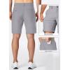 imageJMIERR Mens Chino Shorts Casual Summer 9quot Inch Stretch MoistureWicking Golf Dress Short with Zipper Pocket9 Grey