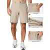 imageJMIERR Mens Chino Shorts Casual Summer 9quot Inch Stretch MoistureWicking Golf Dress Short with Zipper Pocket9 Khaki