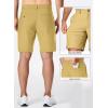 imageJMIERR Mens Chino Shorts Casual Summer 9quot Inch Stretch MoistureWicking Golf Dress Short with Zipper Pocket9 Khaki 2