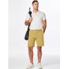 imageJMIERR Mens Chino Shorts Casual Summer 9quot Inch Stretch MoistureWicking Golf Dress Short with Zipper Pocket9 Khaki 2