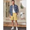 imageJMIERR Mens Chino Shorts Casual Summer 9quot Inch Stretch MoistureWicking Golf Dress Short with Zipper Pocket9 Khaki 2