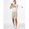 imageJMIERR Mens Chino Shorts Casual Summer 9quot Inch Stretch MoistureWicking Golf Dress Short with Zipper Pocket9 Khaki