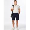 imageJMIERR Mens Chino Shorts Casual Summer 9quot Inch Stretch MoistureWicking Golf Dress Short with Zipper Pocket9 Navy Blue