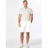 imageJMIERR Mens Chino Shorts Casual Summer 9quot Inch Stretch MoistureWicking Golf Dress Short with Zipper Pocket9 White