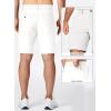 imageJMIERR Mens Chino Shorts Casual Summer 9quot Inch Stretch MoistureWicking Golf Dress Short with Zipper Pocket9 White