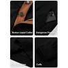 imageJMIERR Mens Corduroy Sweatshirt Casual Long Sleeve Stand Collar Button Pullover Sweatshirts with PocketsA Black