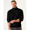 imageJMIERR Mens Corduroy Sweatshirt Casual Long Sleeve Stand Collar Button Pullover Sweatshirts with PocketsA Black