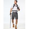 imageJMIERR Mens Hiking Cargo Shorts Casual Stretch Water Resistant QuickDry Lightweight Shorts Mens Golf Shorts with 5 PocketsDark Grey